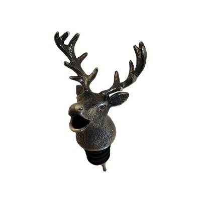 Unique Design Hot Sale Bar Fashion Customized 3d Metal Deer Animal Wine Pourer