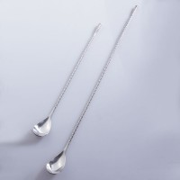 Stainless steel barspoon teardrop style premium barware bar stirrer