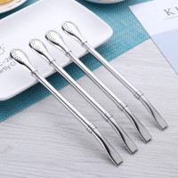 Stainless Steel Straw Spoons Stirrer Tea Strainer